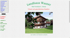Desktop Screenshot of landhaus-wasner.de